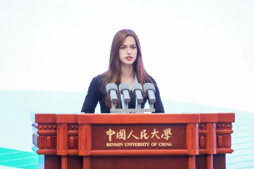 Finalist representative speaking