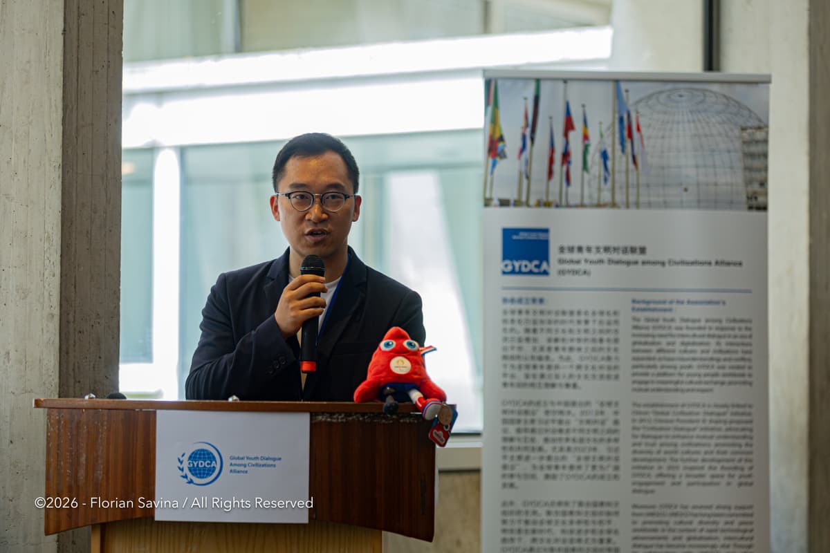 Jing Zhang, Executive President of GYDCA, opening the conference